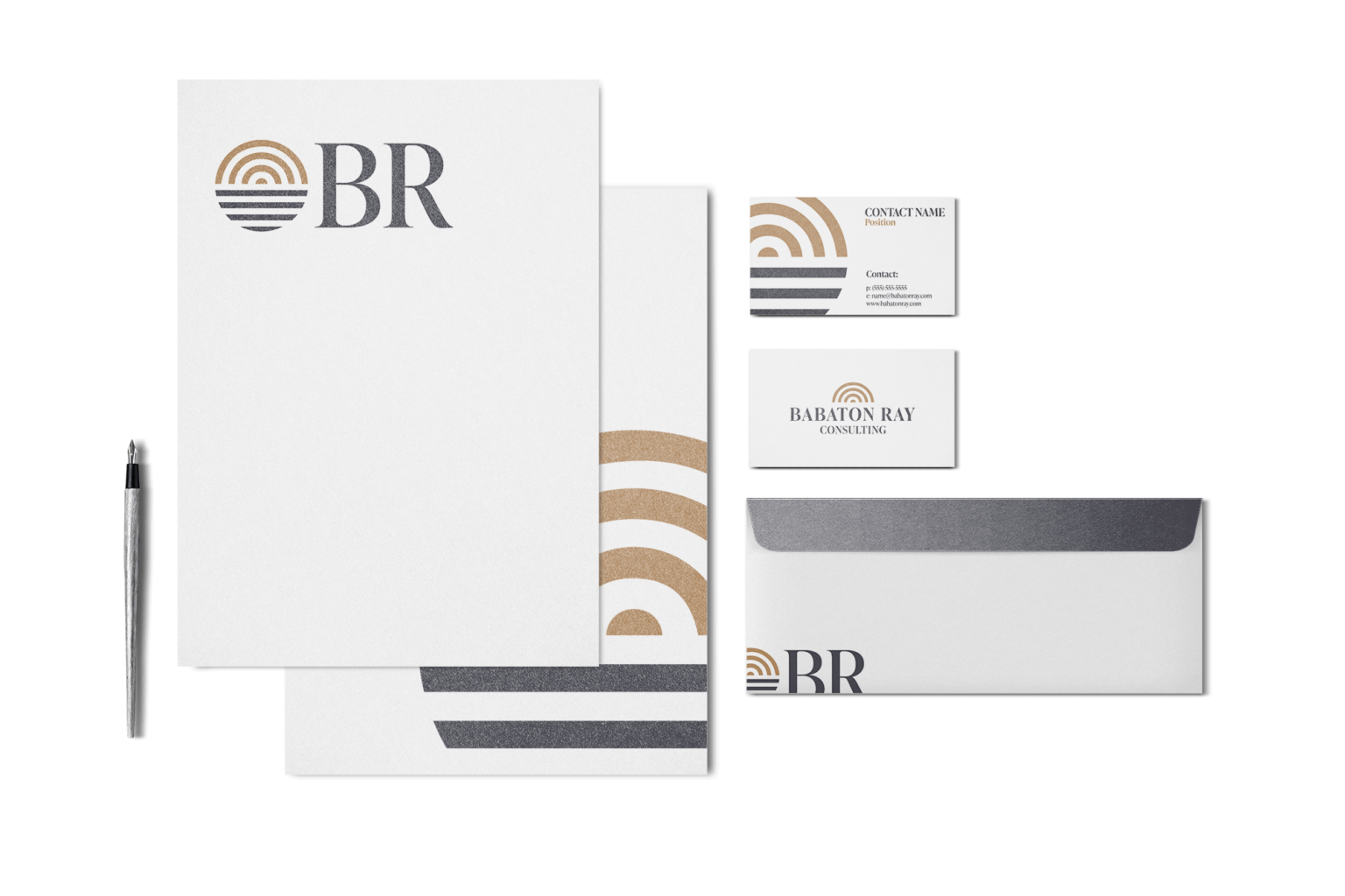 Babaton Ray Stationary Mock-up